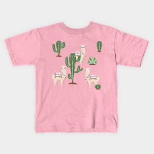 Alpaca with cacti Kids T-Shirt